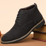 Men's Fashion Round Toe Lace-Up Dress Shoes, Non-Slip Formal Shoes For Wedding Party Business