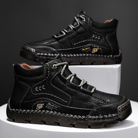 Men's Casual Stitching Sneakers, Breathable Anti-slip Lace-up Walking Shoes For Outdoor, Spring Summer And Autumn