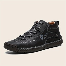 Men's Vintage Casual Non Slip Shoes, Handmade Comfortable Walking Sneakers For Spring Autumn