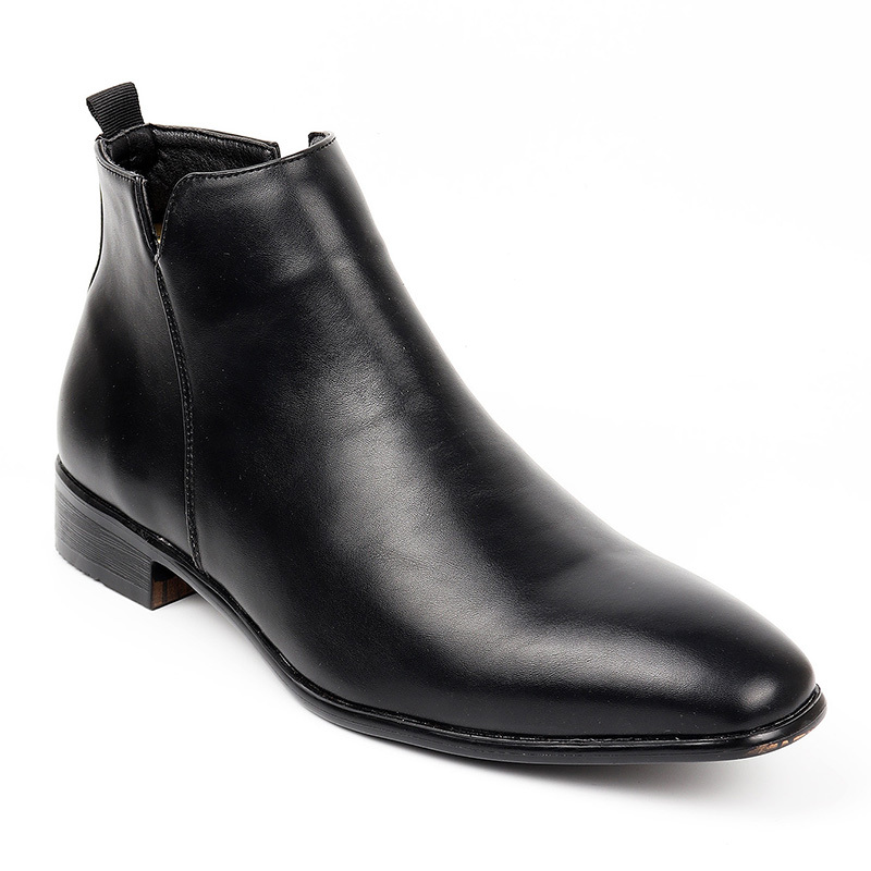 mens fashion zipper chelsea boots details 3