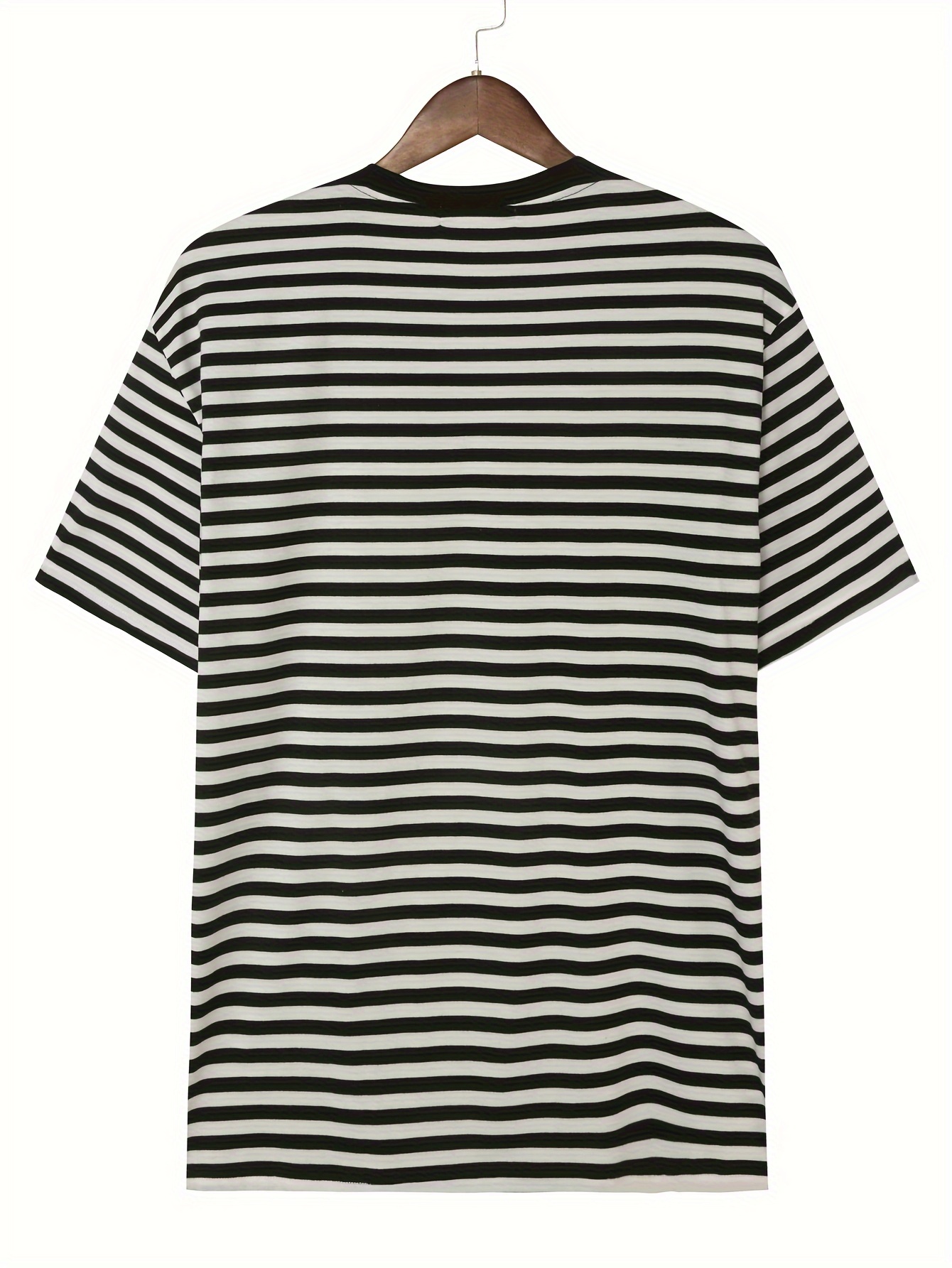 comfy t shirt, stripe pattern print mens comfy t shirt graphic tee mens summer clothes mens outfits details 0