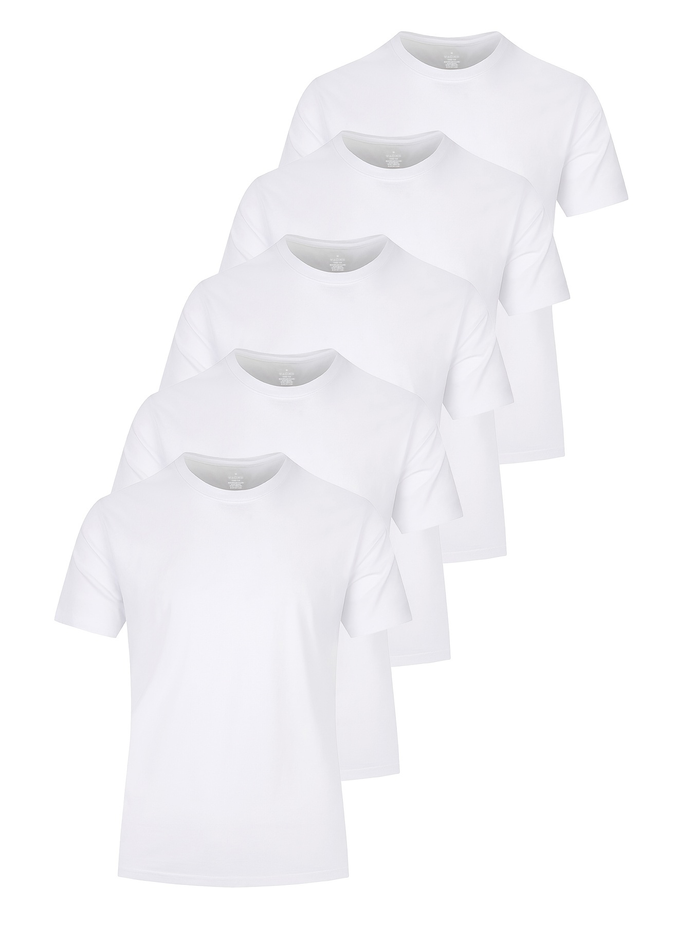 5pcs mens casual solid lightweight crew neck t shirts set for summer outdoor details 15