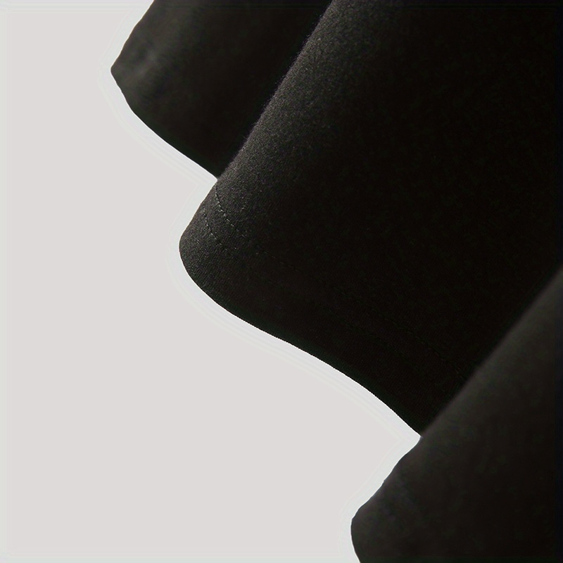 solid color mens short sleeve turtleneck stretch comfy t shirt summer streetwear details 14