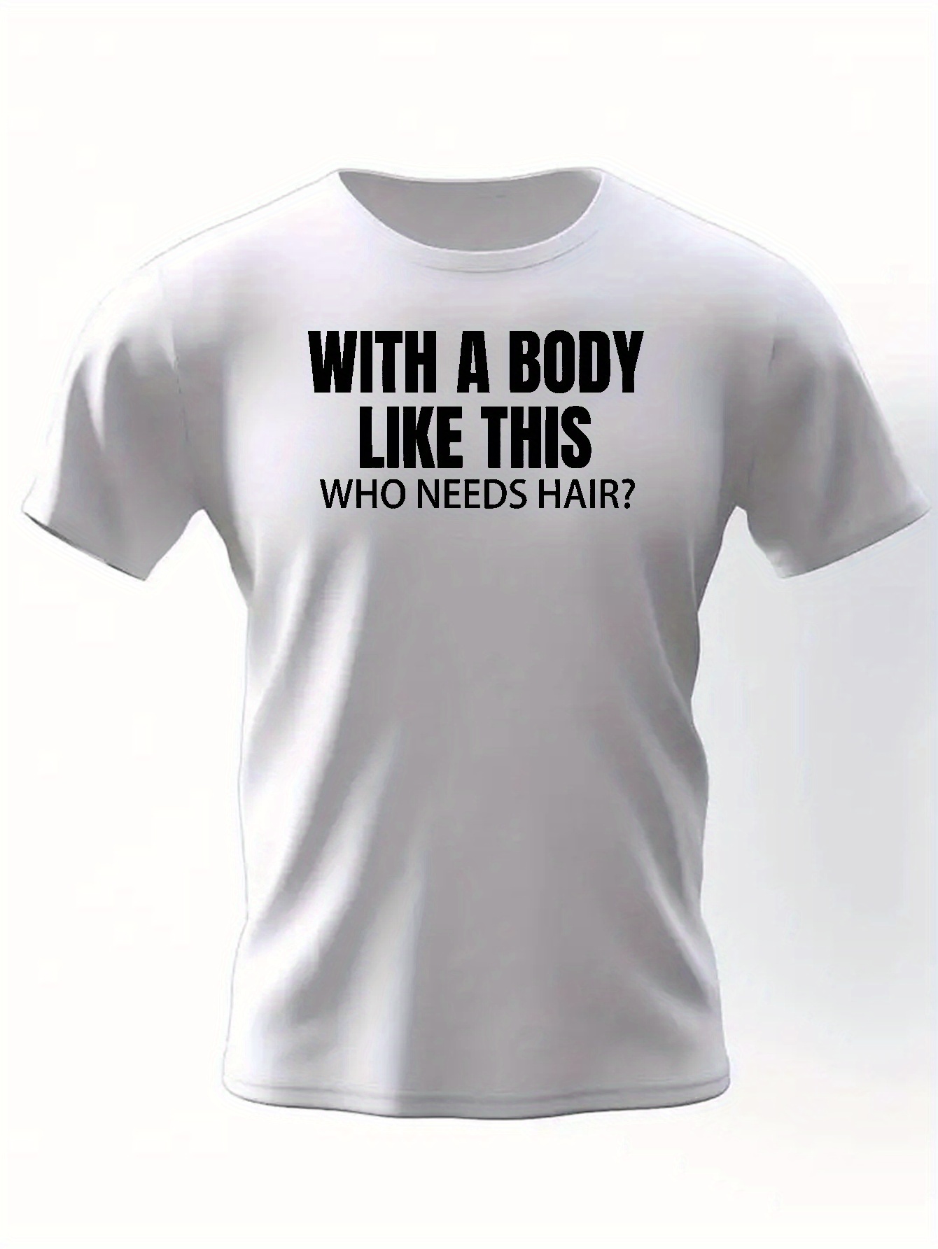 funny with a body like this print mens short sleeve t shirt summer t shirt top details 5