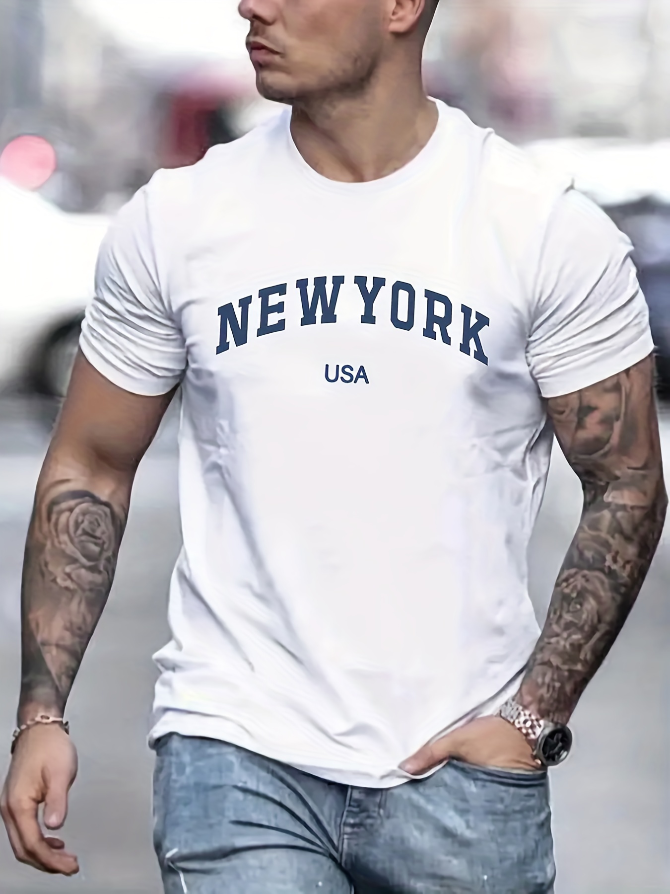 new york usa print t shirt tees for men casual short sleeve tshirt for summer spring fall tops as gifts details 5