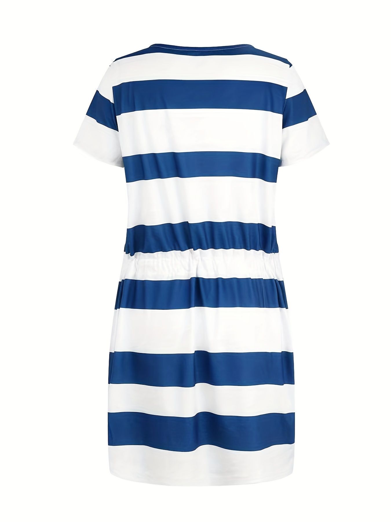 striped v neck belt cute dresses casual short sleeve dress womens clothing details 1